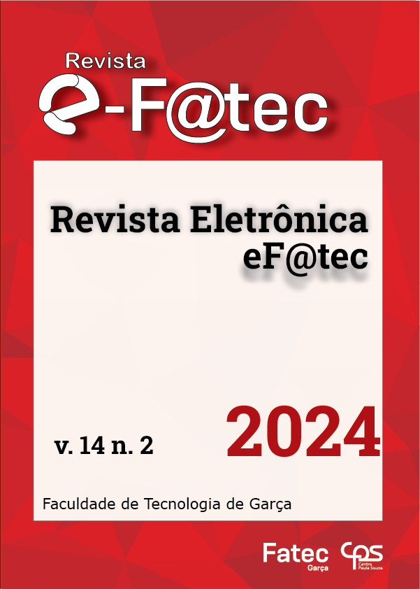 					Visualizar v. 14 n. 2 (2024): Revista Eletrônica e-Fatec
				